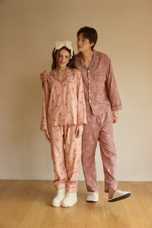 Haven Teddy Couple Pajamas Set