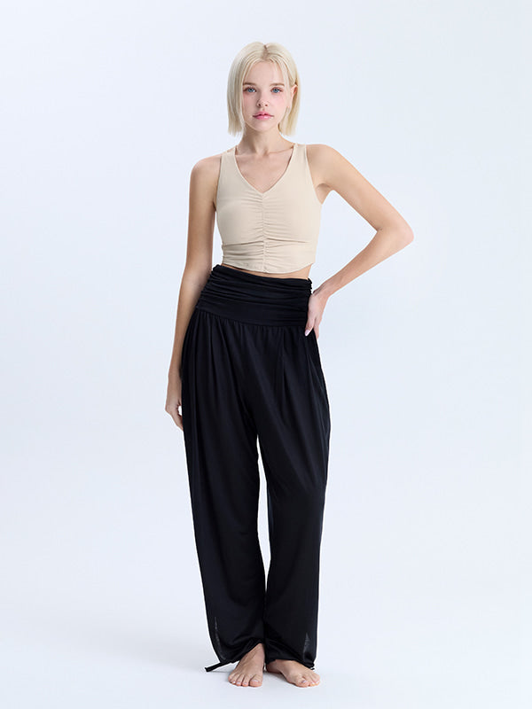 Shirring Harem Pants