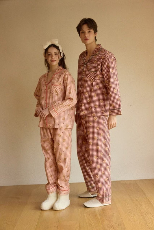 Haven Teddy Couple Pajamas Set