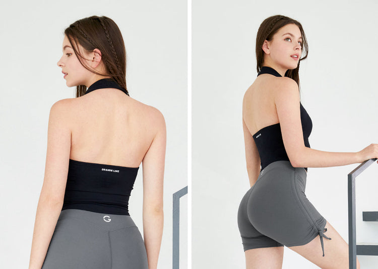 El-flex F Collar Halter Top