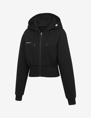 Lip Point Crop Hood Zip-up