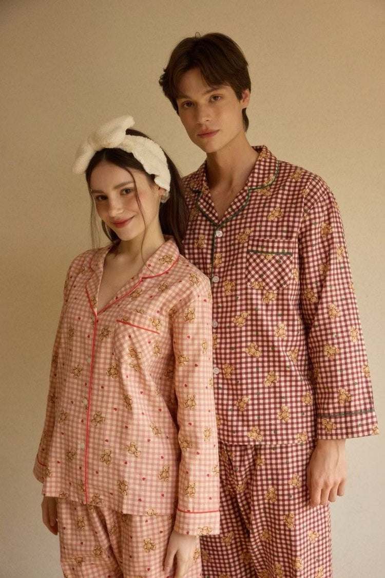 Haven Teddy Couple Pajamas Set