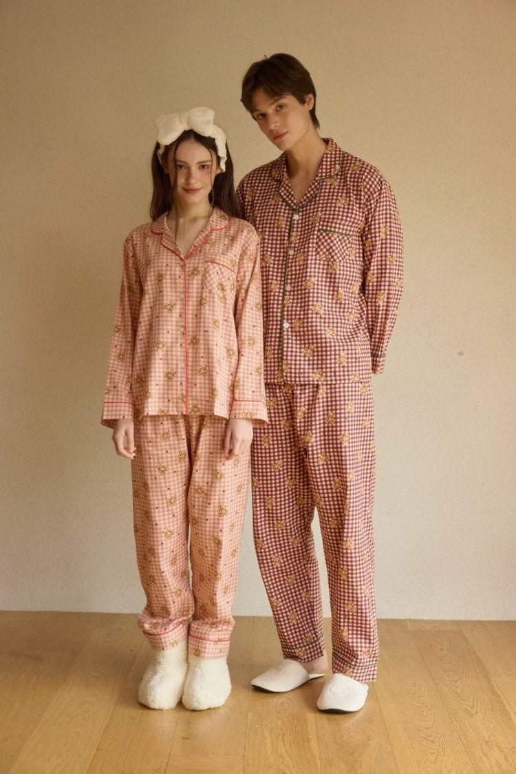 Haven Teddy Couple Pajamas Set