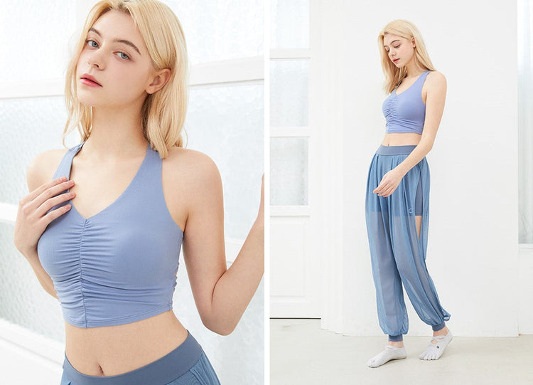 El-soft Back Twist Shirring Tanktop