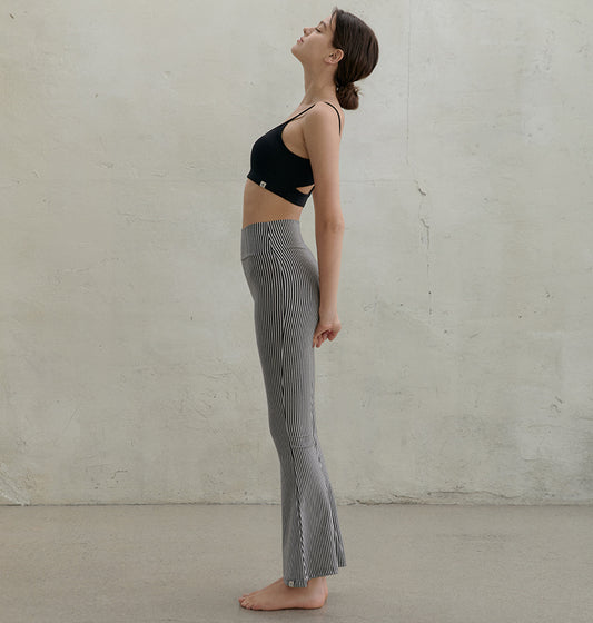 Conch Wear Stripe Bootcut Banding Pants