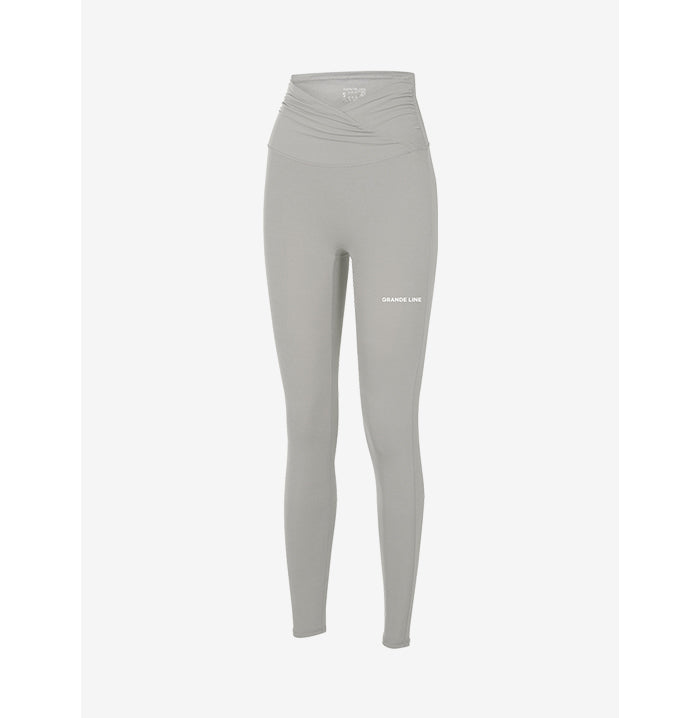 Grande Line Best Seller PT467 Cross shirring up leggings (Super high waist)