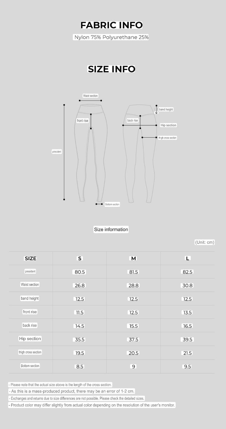 Grande Line Best Seller PT467 Cross shirring up leggings (Super high waist)