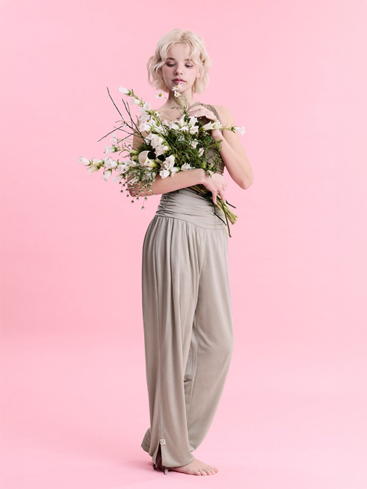 Shirring Harem Pants