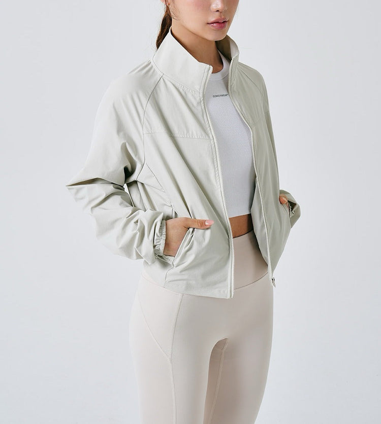 Light Cropped Track Jacket