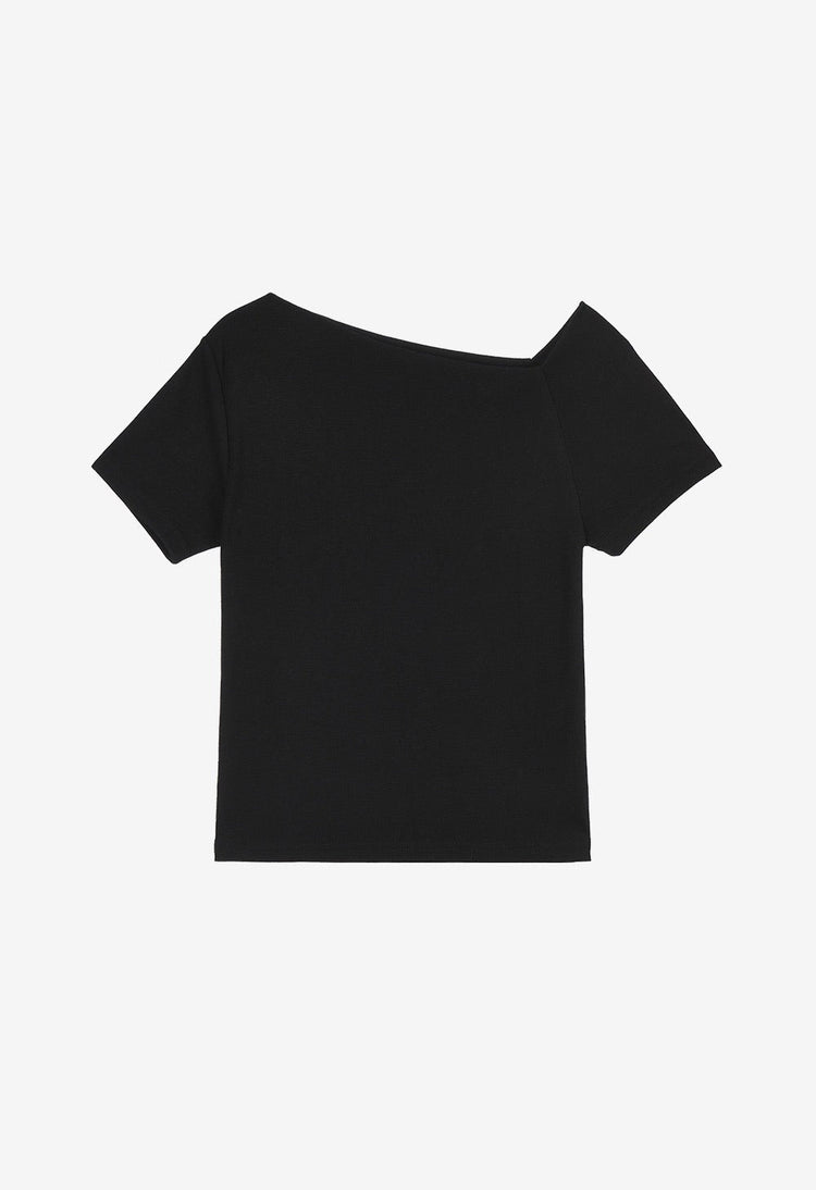 Unbalance Off-Shoulder Short Sleeve