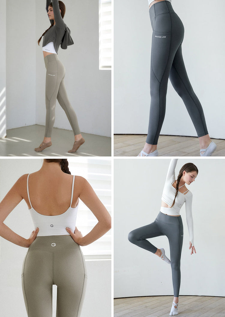 El-touch H Slit Fluff Leggings