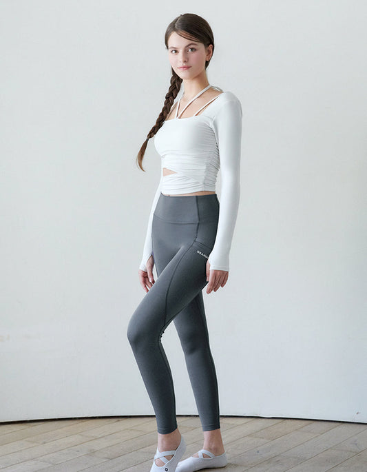 El-touch H Slit Fluff Leggings