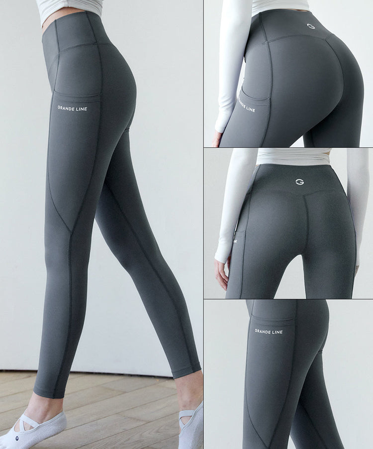 El-touch H Slit Fluff Leggings