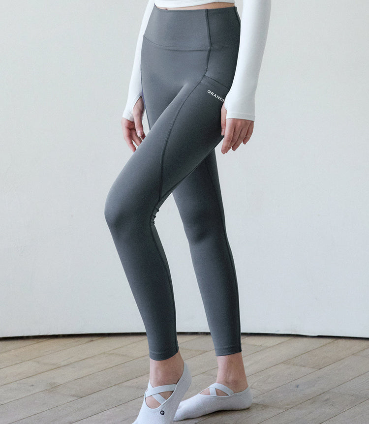 El-touch H Slit Fluff Leggings