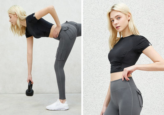 El-light Air Shirring Round Short Sleeves