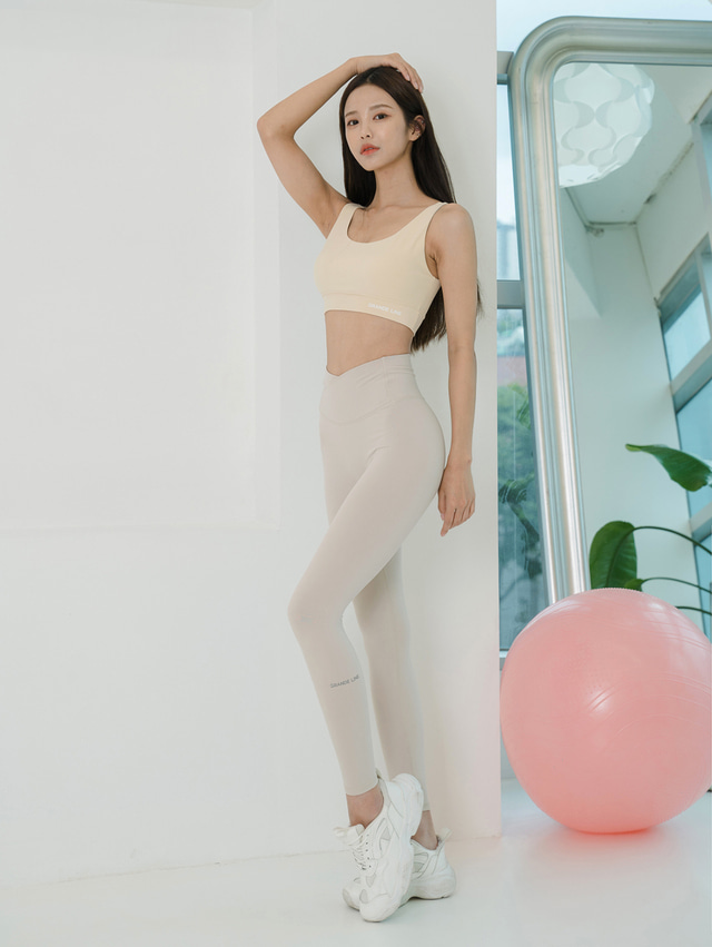 Grande Line Best Seller PT637 Cross line up leggings (Super high waist)