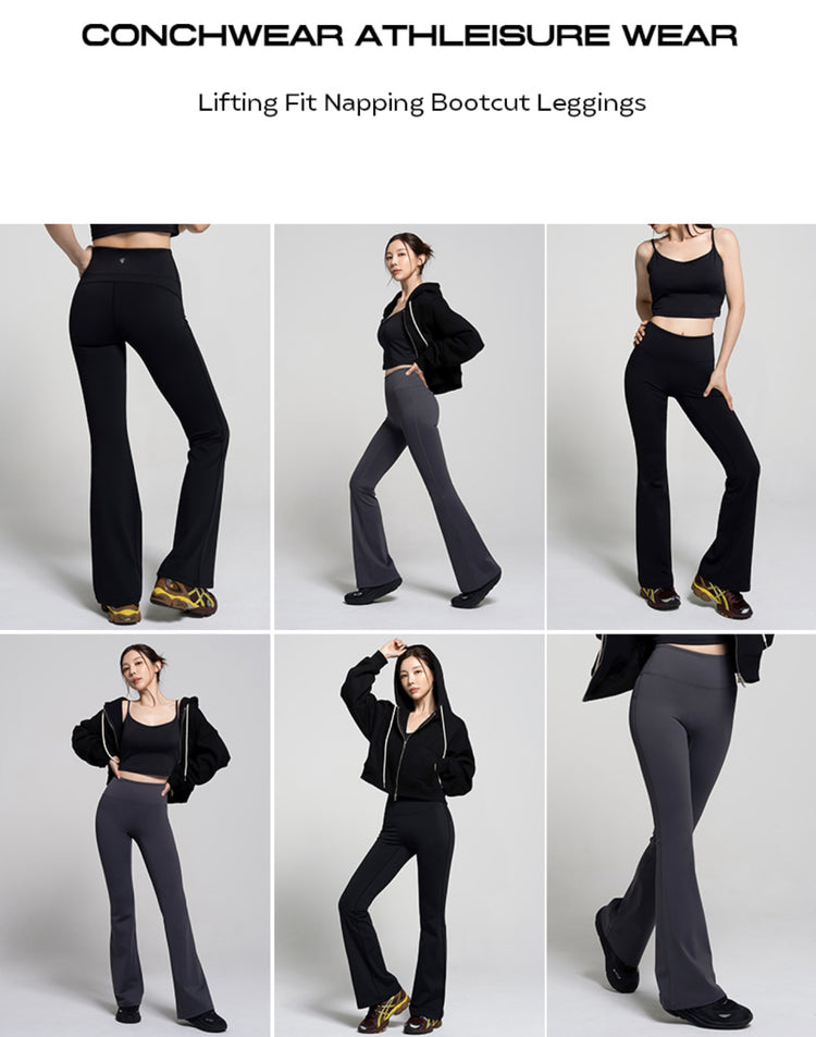 Conch Wear Best Seller Lifting Fit Cozy Fleece Bootcut Leggings