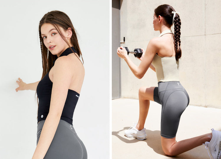 El-flex F Collar Halter Top