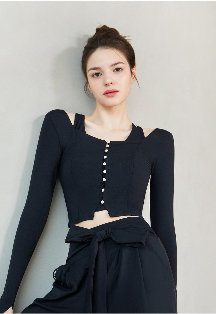 El-soft Snap Point Cardigan