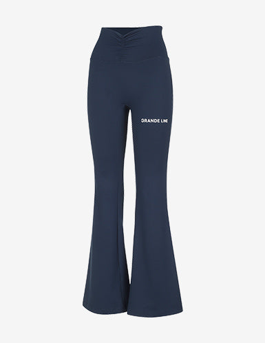 El-touch Shirring Bootcut Pants