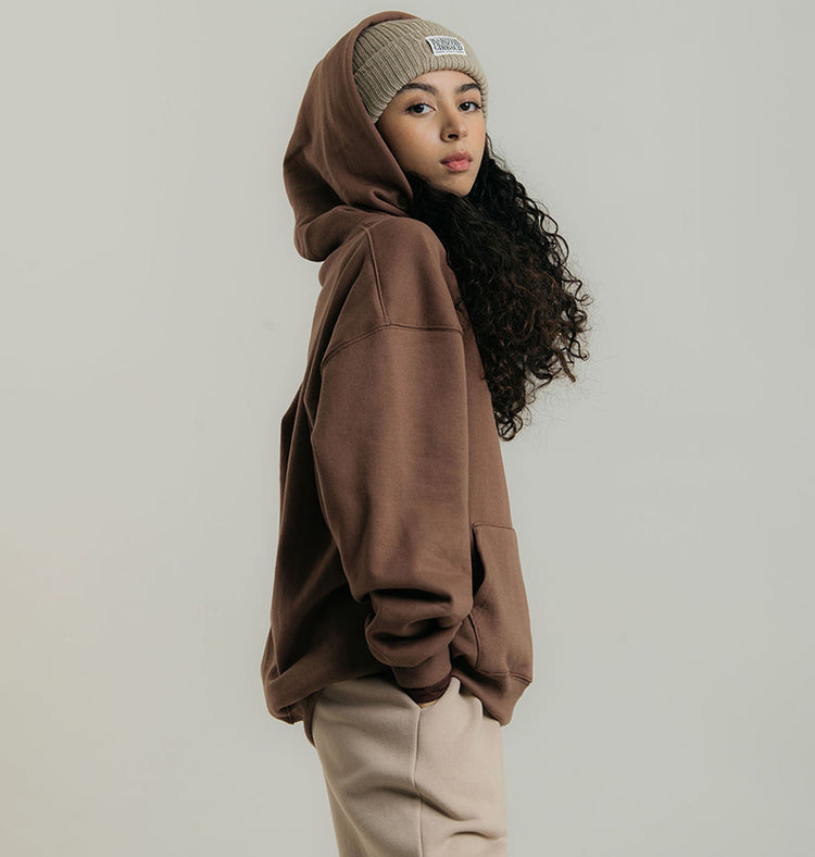 Conch Wear button point loose hoodie