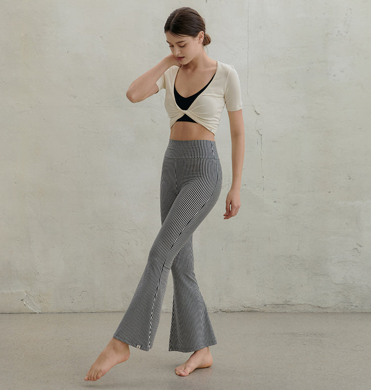 SS23 Conch Wear Stripe Bootcut Banding Pants