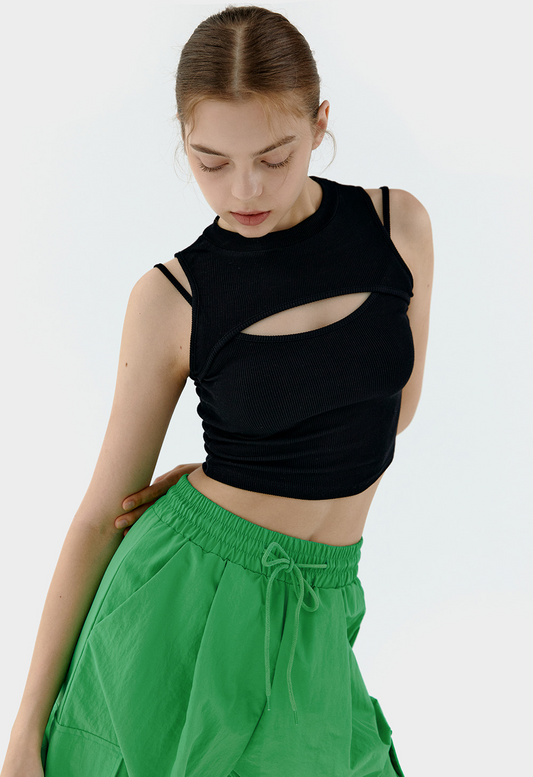 SS23 Conch Wear Layering Golgi Crop Top