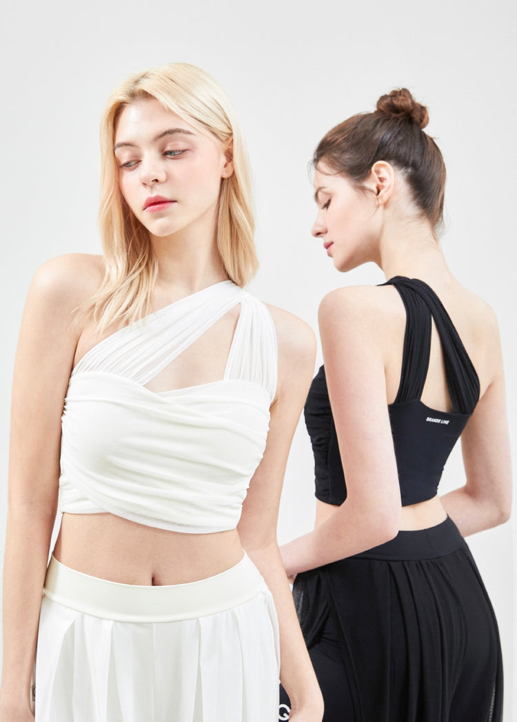 Grande Line See-through One Shoulder Bra Top