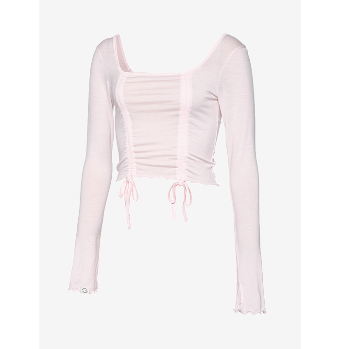 Grande Line String Shirring Long Sleeve