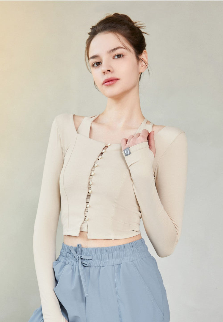 El-soft Snap Point Cardigan