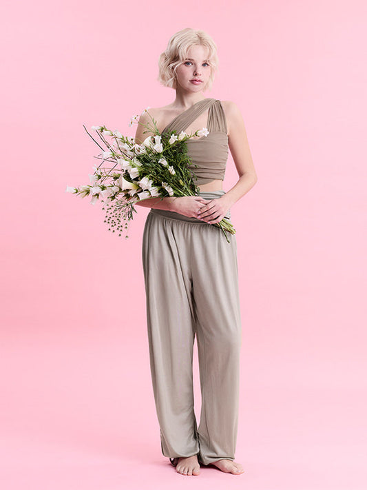 Shirring Harem Pants