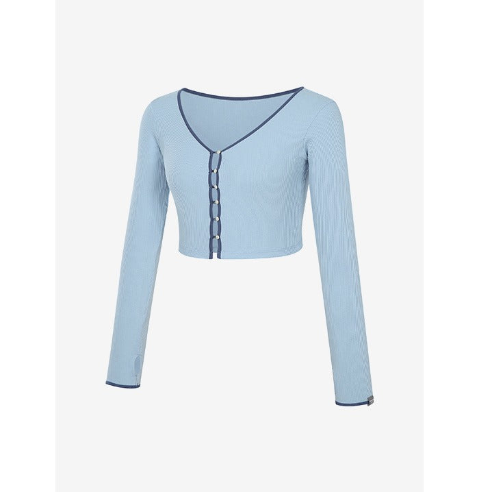 V Neck Line Cardigan