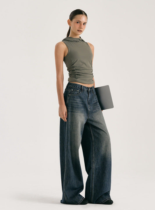 Classic Wide Denim Pants