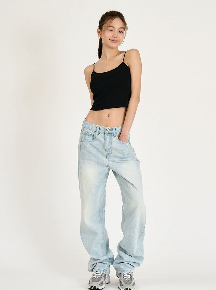 Classic Straight Denim Pants