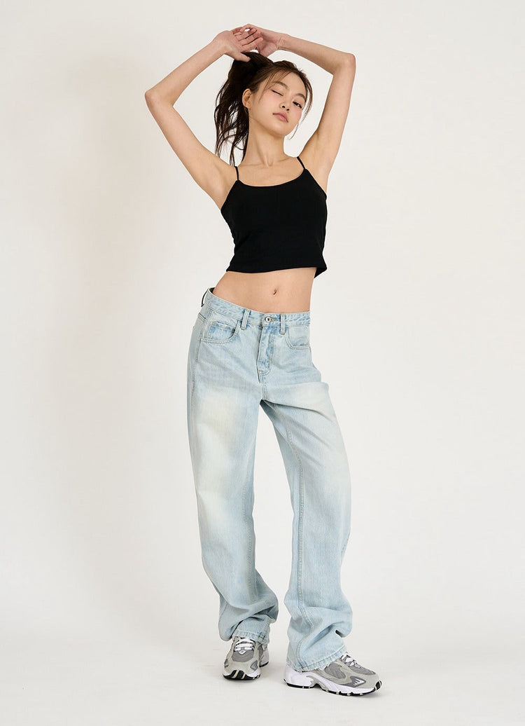Classic Straight Denim Pants