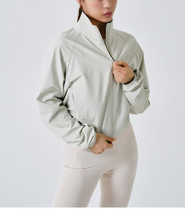 Light Cropped Track Jacket