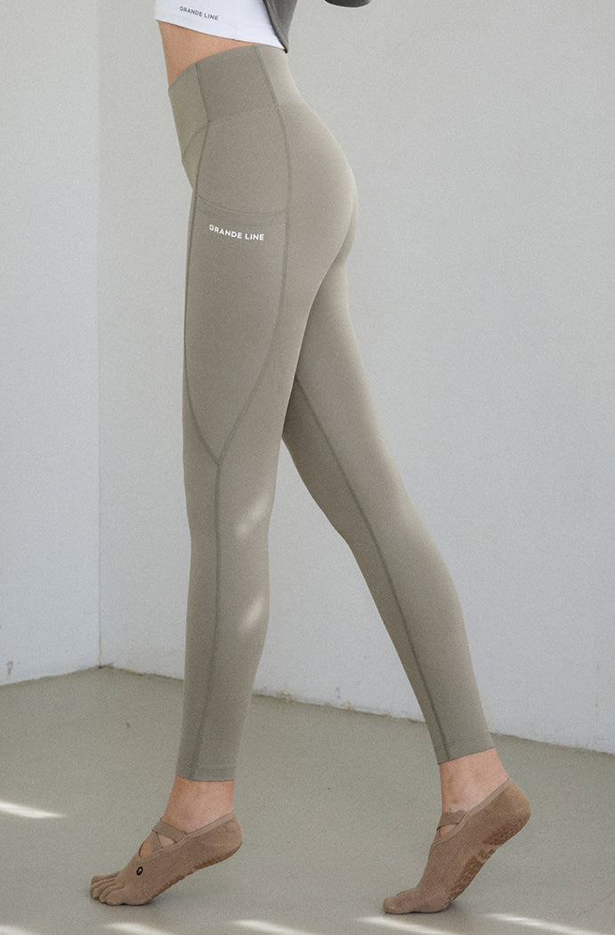 El-touch H Slit Fluff Leggings