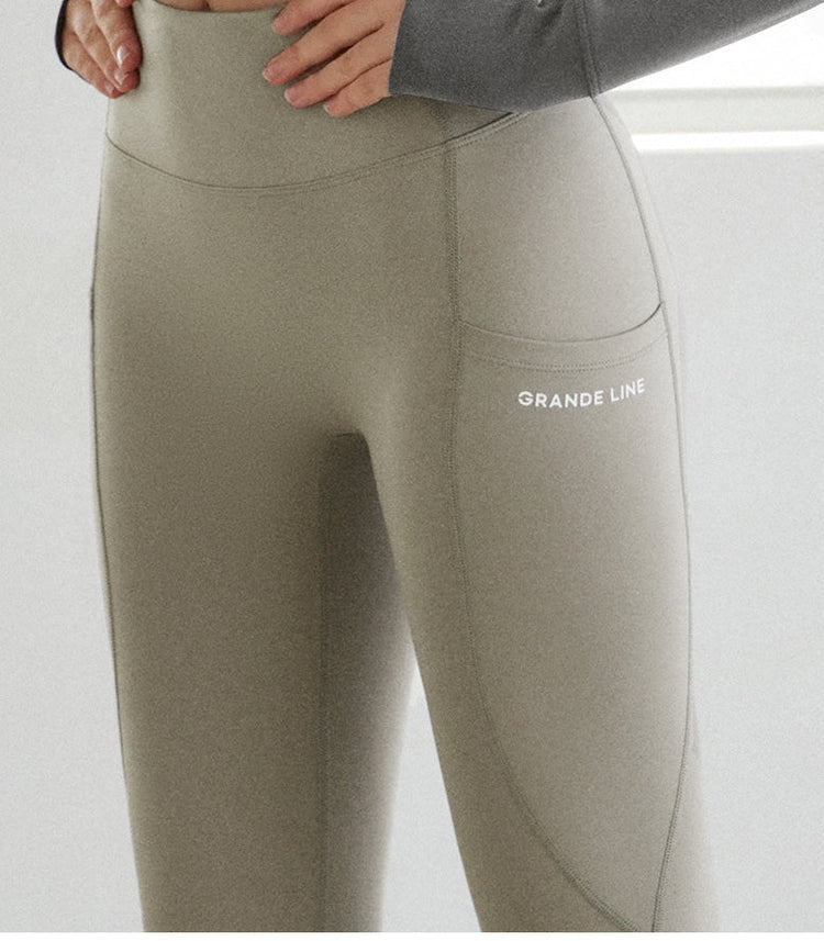 El-touch H Slit Fluff Leggings