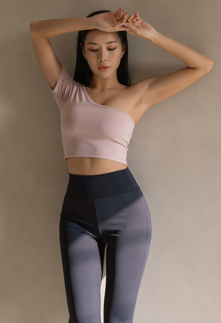 Conch Wear Airlight One Shoulder Crop Top