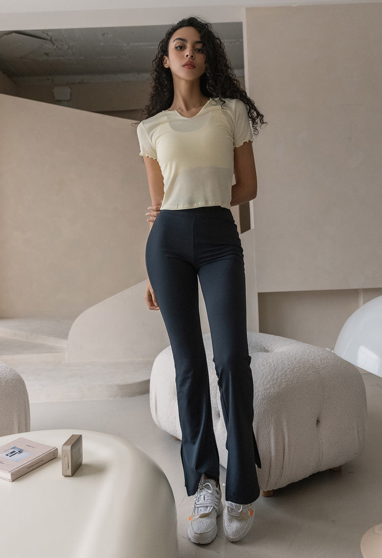 SS23 Conch Wear Bootcut Double Side Slit Leggings