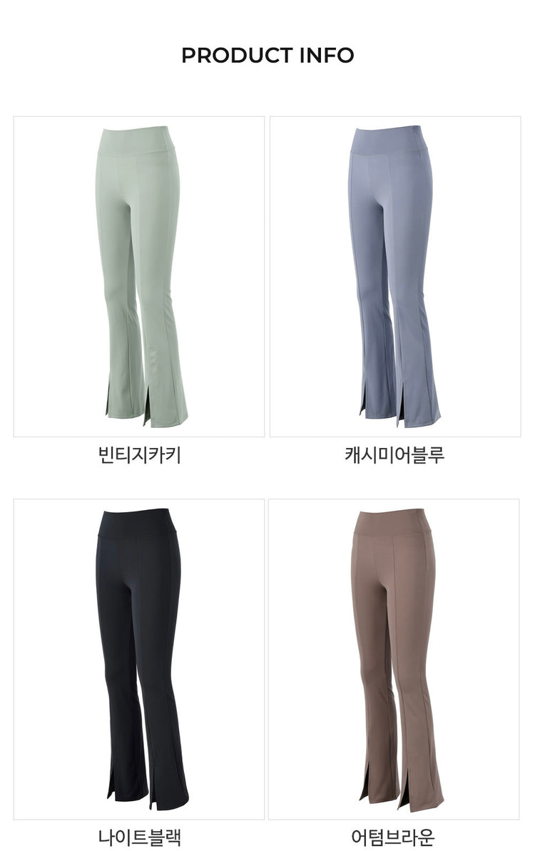 SS23 Conch Wear Bootcut Front Slit Leggings