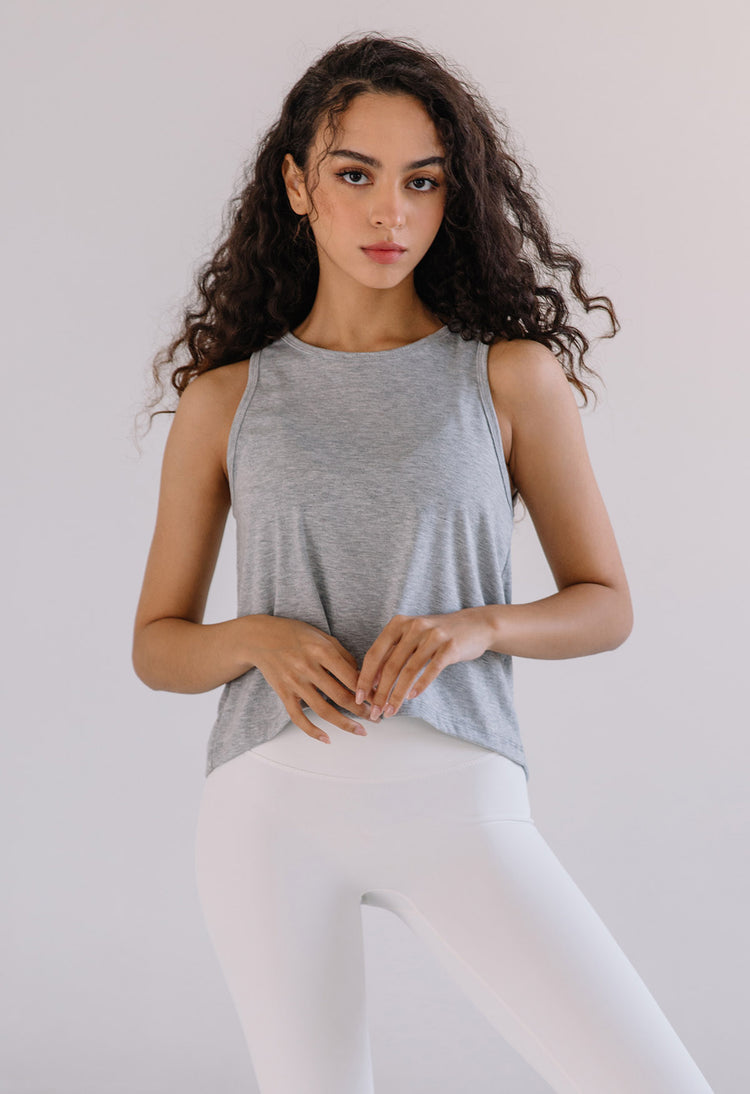 SS23 Conch Wear Plan Unbalance Sleeveless Top