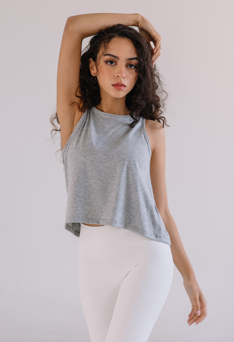 SS23 Conch Wear Plan Unbalance Sleeveless Top