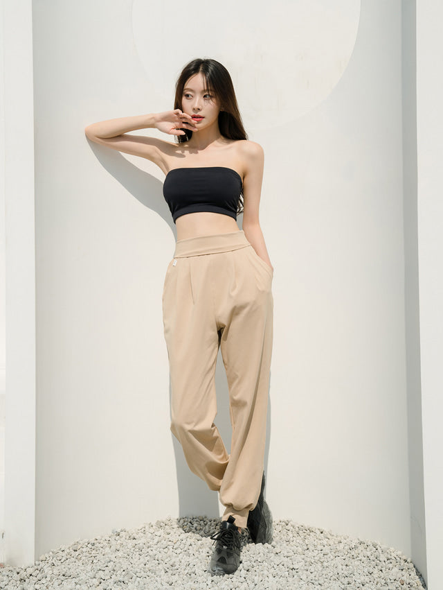 (New) PT699 Neutral Cotton Two-Way Harlem Trousers