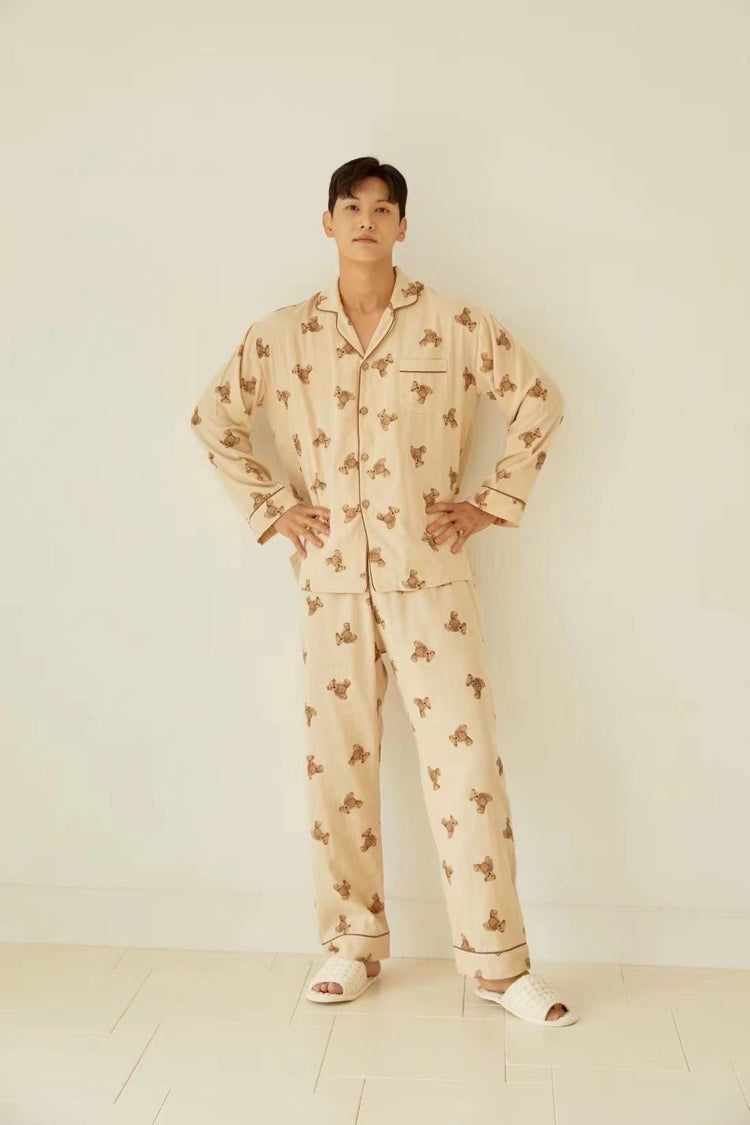 PJS (Women) Teddy Bear Family Pajamas Set